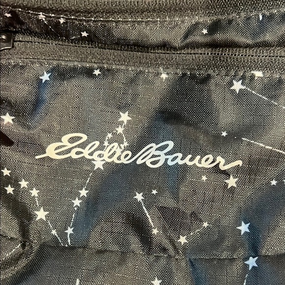 Eddie Bauer Black and White Belt Bag with Star Pattern - Picture 2 of 7